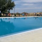 Inauguración de la piscina municipal de Santa María del Cubillo (Ávila).