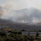 Incendio de Navas de San Antonio, con las llamas cercando Los Ángeles de San Rafael.