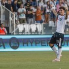 David González celebra el gol de la victoria.