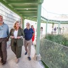 Carlos Niño, Cristina Ayala y Roberto Milara, en el Centro de Biodiversidad de Burgos.