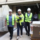 La vicepresidenta segunda de la Junta de Castilla y León, Isabel Blanco, visita las obras del Centro Cívico de Zamora.