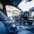Sostenibles y funcionales. El equipamiento específico para funciones policiales se ha reciclado de los antiguso vehículos.