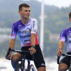 Hugo de la Calle y Daniel Cavia, hace un mes en la Clásica de San Sebastián.