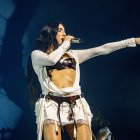 Archivo - La cantante Judeline durante su concierto en el Movistar Arena, a 22 de febrero de 2026, en Madrid (España).