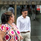 José Luis Novoa, autor de la agresión mortal a Sergio Delgado, a la salida de la Audiencia Provincial de Burgos.
