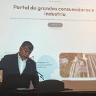Juan manso, durante la presentación de la nueva web.