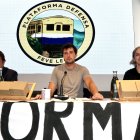 Comparecencia de la Plataforma en Defensa de Feve para informar sobre los procedimientos judiciales iniciados para intentar lograr una solución para la integración del trazado en León.