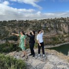 Los creadores de contenidos en su recorrido por la provincia de Segovia.