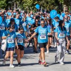 La marcha dio comienzo en el paso de Atapuerca con buen ambiente entre los participantes.