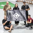 Alfredo Herrezuelo, Natusuki Fujioka, Álvaro Alonso de Armiño, Mikel Bilbao y María Basso, integrantes de la Asamblea de Espacio Tangente.