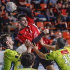 Jaime González, durante el partido.