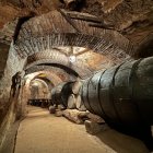 Imagen de una de las bodegas subterráneas de Aranda