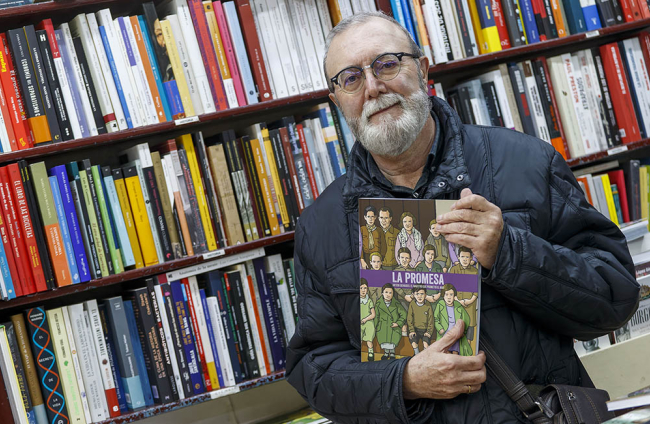 El historietista burgalés Javier Martínez Sancho, autor de 'La promesa'. SANTI OTERO