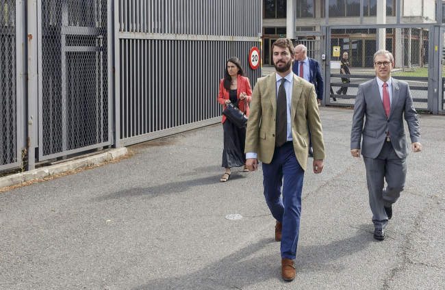 El vicepresidente de la Junta de Castilla y León, Juan García-Gallardo, visita la central nuclear de Santa María de Garoña.ICAL