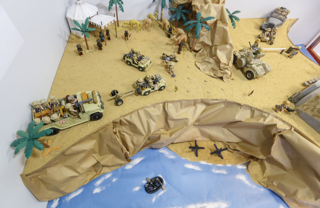 La exposición cuenta con nueve dioramas distintos. FOTOS: SANTI  OTERO