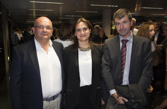 Fernando González, Jara Álvarez y Miguel A. Fernández (HP CDS)