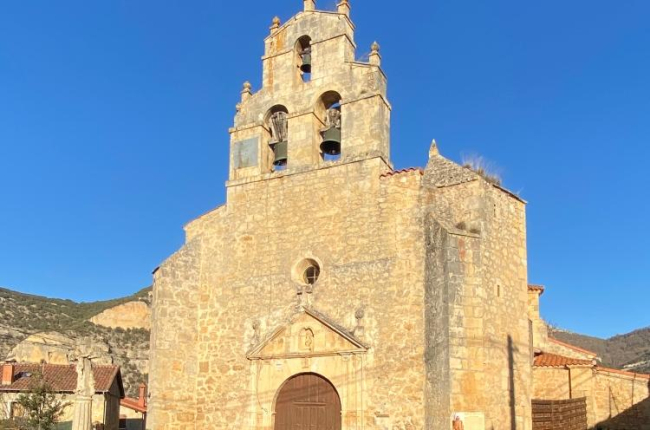 Iglesia de San Sebastián en Pesquera de Ebro.