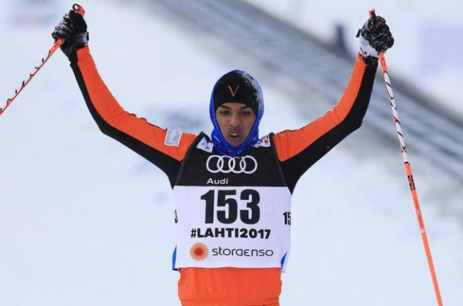 Adrián Solano protagonizó la prueba más torpe del Mundial de esquí.-GETTY / RICHARD HEATHCOTE