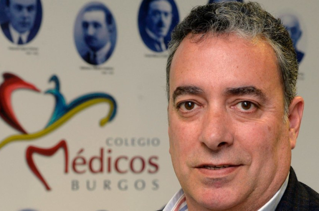 El presidente del Colegio de Médicos de Burgos, Joaquín Fernández de Valderrama. ECB
