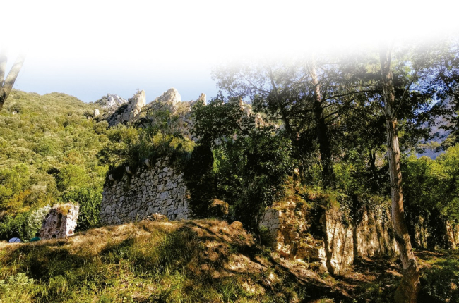 Restos del monasterio de San Juan de la Hoz, uno de los más antiguos del condado de Castilla. EGO RUDERICO
