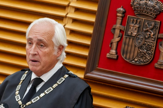El presidente del TSJCyL, José Luis Concepción, durante la apertura del año judicial 2022-2023 en Burgos. TSJCYL