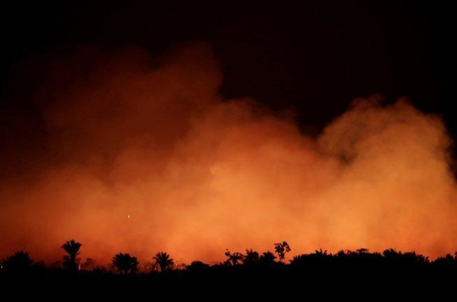 Incendios forestales en la región del Amazonas en Brasil.-AGENCIAS