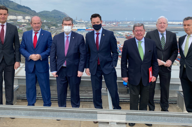 Imagen del encuentro en el Puerto de Bilbao. ECB