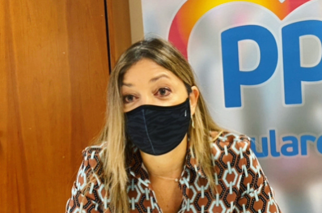 Carolina Blasco en rueda de prensa telemática.
