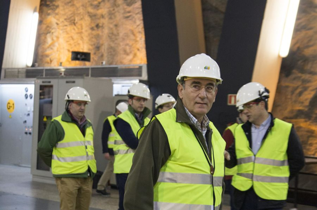 Ignacio Sánchez Galán durante su visita a unas instalaciones de la compañía Iberdrola. ECB