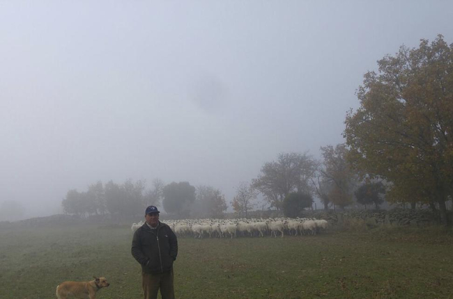 Eduardo Herrero es ganadero de ovino natural de Fresnadillo de Sayago, zona afectada al sur del Duero.-E.M.