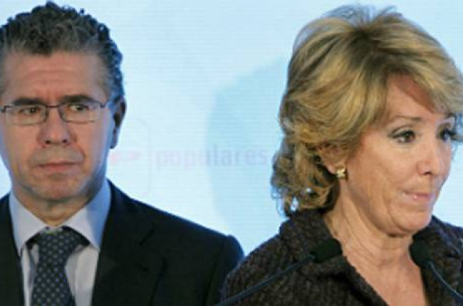 Esperanza Aguirre y Francisco Granados.-