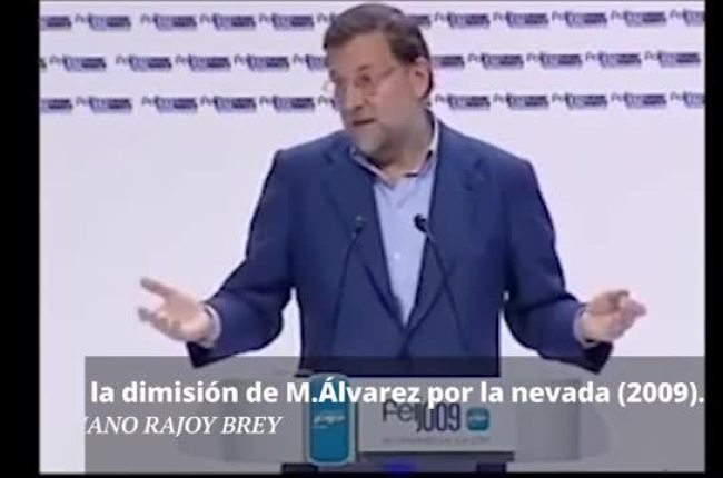 Mariano Rajoy pidió la dimisión de Magdalena Álvarez por la nevada del 2009.-/ PERIODICO (PERIÓDICO)
