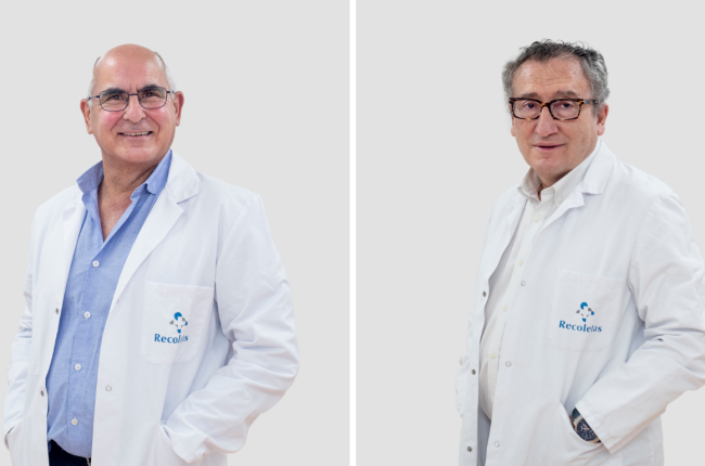 Los doctores Villar Pérez y Fernández González. ECB