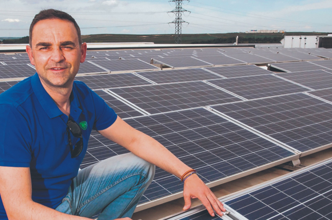 Martín Zaldo, CEO de Norsol, firma especialista burgalesa en fotovoltaica. ECB