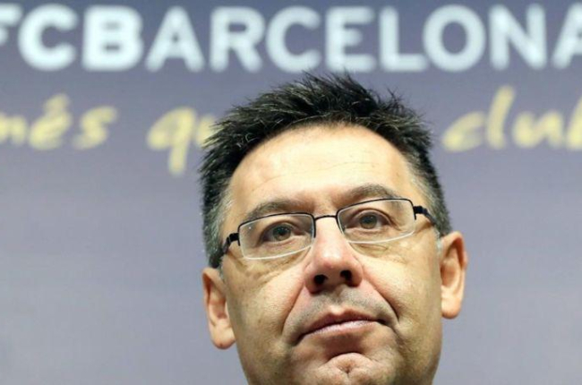 Josep Maria Bartomeu, presidente del Barça.-ANDREU DALMAU