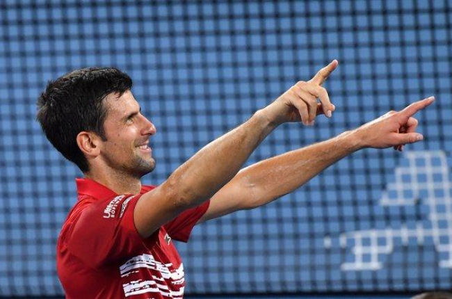 Novak Djokovic, durante la ATP Cup, que se disputa ahora en Australia.-EFE / EPA / DARREN ENGLAND
