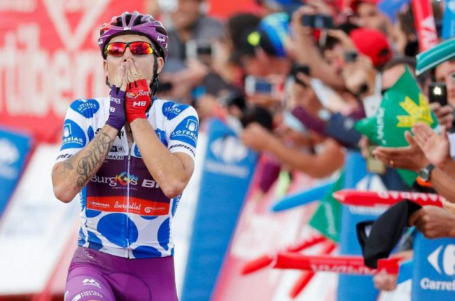 Ángel Madrazo se impuso en la meta de Javalambre en la pasada Vuelta a España.-PHOTO GÓMEZ SPORT