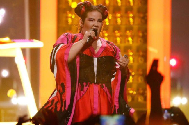 Netta en el escenario de Eurovisión 2018.-THOMAS HANSES (UER-EBU)