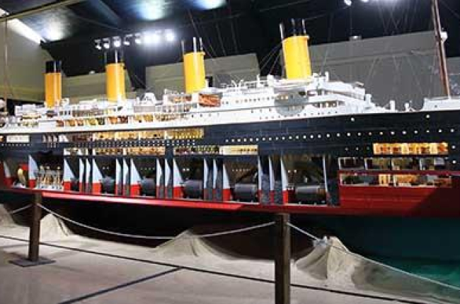 La joya de ‘Titanic. The reconstruction’ es la mayor réplica que existe del trasatlántico, con 12 metros de largo, 4,2 de alto y 3,9 de ancho.-Fundación Titanic