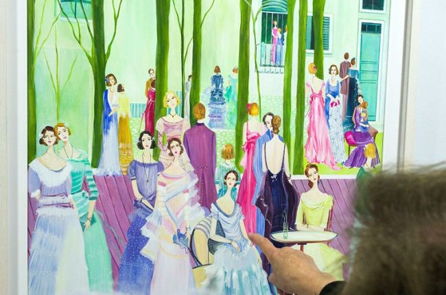 Exposición 'Color y luz', en homenaje a la pintora Susana Esteban, en el Teatro Principal. TOMÁS ALONSO