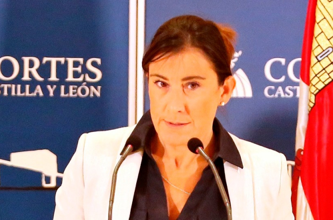 La portavoz del Grupo Socialista en la comisión eólica, Ana Sánchez.ICAL