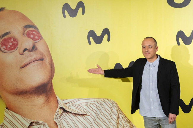 El actor Javier Gutiérrez en la presentación de la segunda temporada de la serie de Movistar+ Vergüenza.-MOVISTAR
