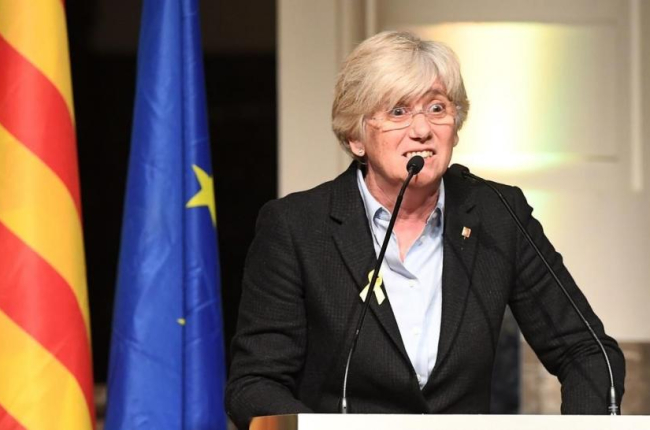 Clara Ponsatí, durante un acto en Bruselas.-EMMANUEL DUNAND (AFP)