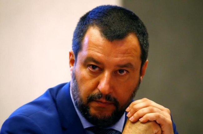 Matteo Salvini, líder de la Liga Norte.-STEFANO RELLANDINI