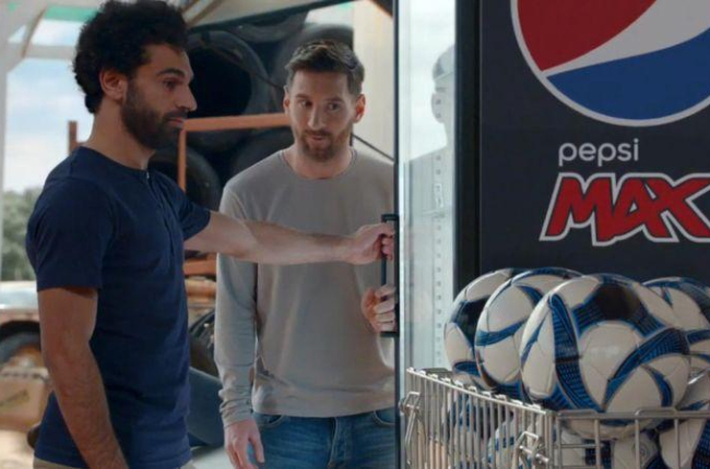 Anuncio de Leo Messi y Mohamed Salah para Pepsi Max.-EL PERIÓDICO