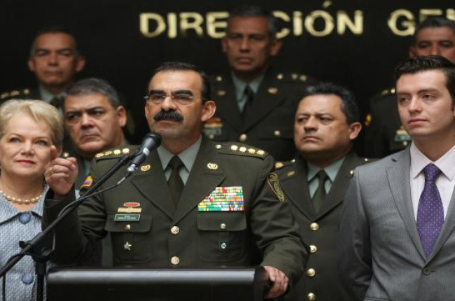 El general Rodolfo Palomino, jefe de la policía que ha dimitido.-