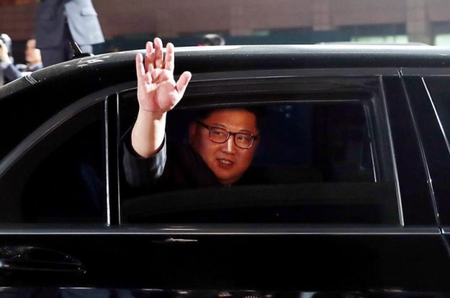 El líder norcoreano tras mantener la histórica cumbre con el presidente surcoreano Moon Jae-in.-REUTERS