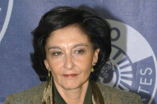 Elena Arnedo, durante la presentación de un libro en abril del 2003 en Madrid.-Foto: EFE/ GUILLERMO JUNQUERA