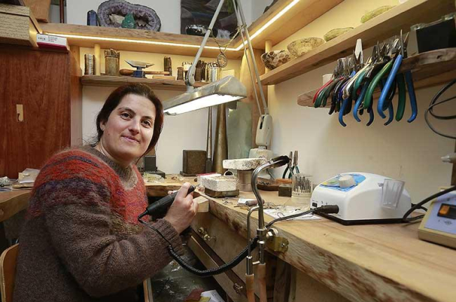 Laura Jorge, en su taller.-Raúl Ochoa