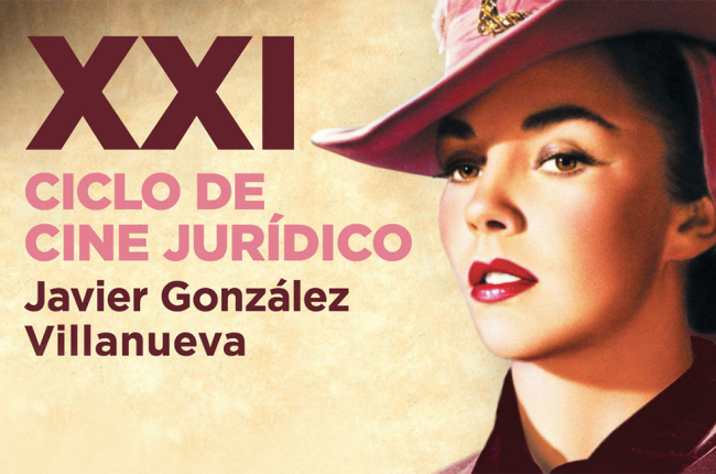 Afiche de la XXI edición del Ciclo de Cine Jurídico de Burgos. ECB